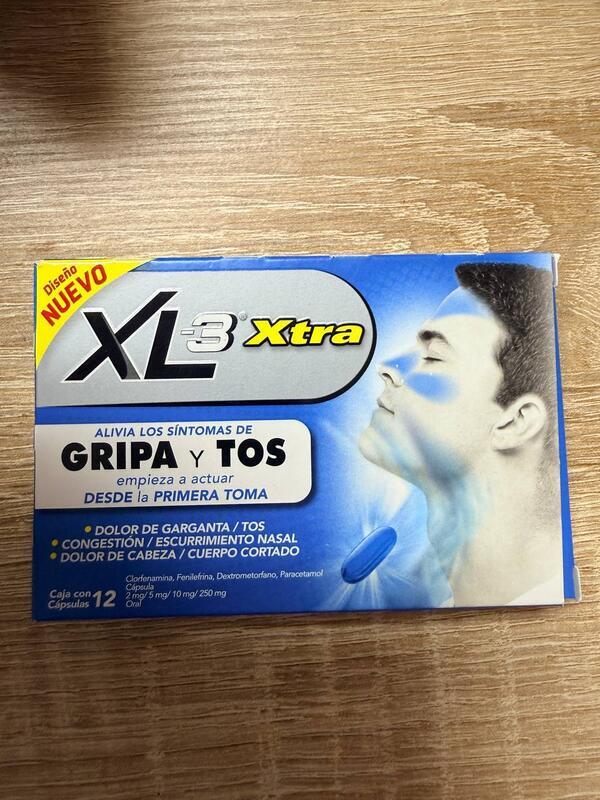 XL-3 Xtra Gripa y Tos 