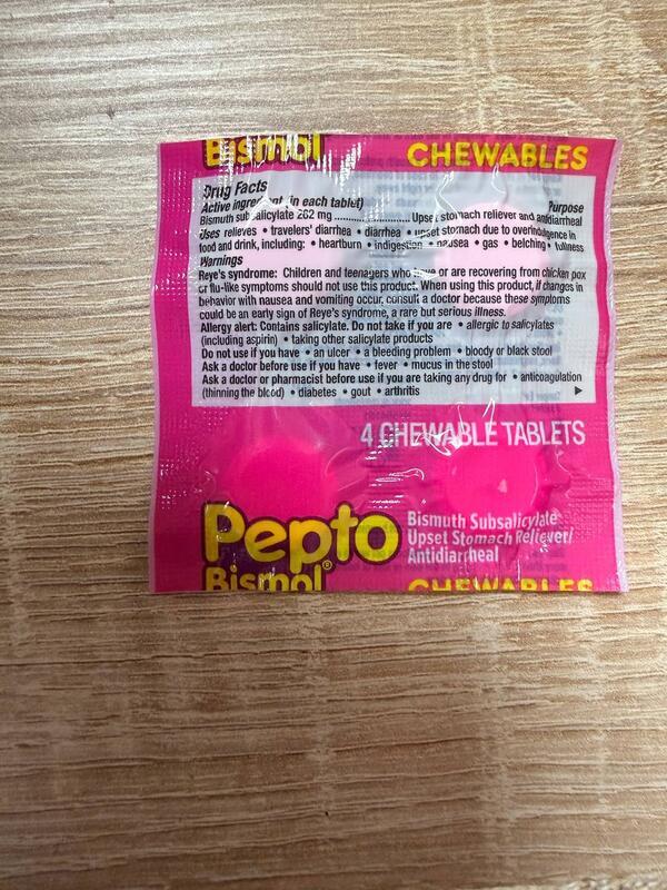 Pepto Bismol Chewables 